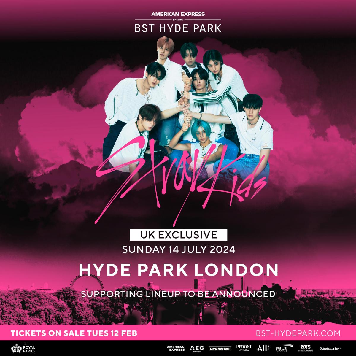 Stray Kids To Play UK Exclusive Show At BST Hyde Park In July